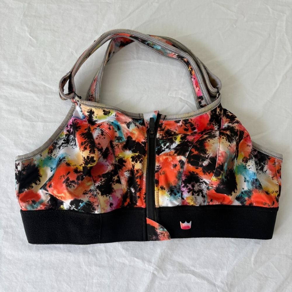 SHEFIT Womens Multicolor Tie-Dye Dare Last Chance Wireless Ultimate Sports Bra